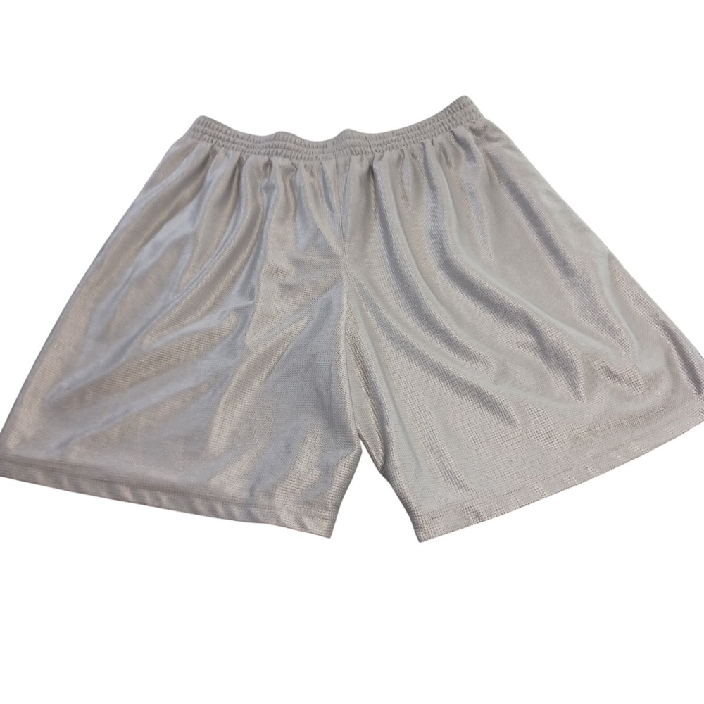 BCG Mens Silver Grey Mesh‎ Athletic Basketball Shorts 2XL SGBCMA5002 Drawstring